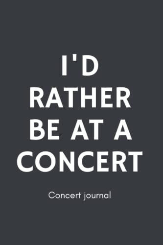 Concert journal: Diary to save your music memories for festival and concert lovers | Soundtrack of your life