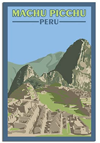 Peru Vintage Reiseposter Gemälde Poster Moderne Familie Leinwand Kunst Poster Schlafzimmer Dekorativ