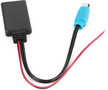 Interface Kce-400Bt Poste Alpine Akozon Cable Adaptador de Audio para Automóvil Adaptador Bluetooth AUX Cable de Audio Inalámbrico para Modelos 2009 de Velocidad Completa
