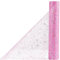 OSVINO Tischläufer Rosa 30 cm x 10 m Mit Pailletten Deko Weihnachten Tischdeko Geburtstag Tischdecke Papierrolle Tischband Deko Taufe für Deko Hochzeit Esstisch Wohnzimmer Party Urlaub Handwerk