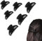 Petites Pinces à Cheveux à Double Dents, 6 Pièces Mini Pinces à Cheveux, Pinces à Cheveux Antidérapantes en Plastique Pinces à Griffes de Cheveux, Pince Crabe, Accessoires de Coiffure pour Fille Femme
