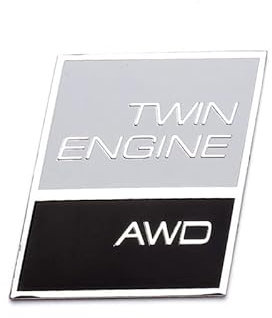 3D Auto Metall Alu Logo 3D Aufkleber R Design Emblem Abzeichen Badge für Volvo S40 S60 S80 V40 V50 V60 S90 C30 XC40 XC60 XC70 XC90 (Twin Engine AWD)