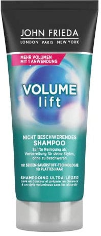 John Frieda Volume Lift Shampoo - Inhalt: 75 ml - Reisegröße - Ideal zum Testen oder Verreisen - Für feines, plattes Haar