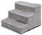 Karlie Easy Step Hundetreppe, Hundezubehör, Plüsch/Holz, Grau -