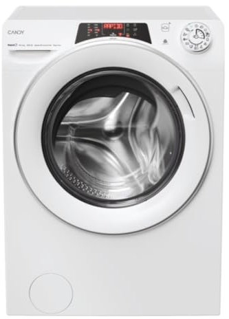 Candy Lavasciuga ROW51066DWMST-S, Libera installazione, 10 +6 Kg, 1500 giri, Classe D/A, Connessa, Controllo remoto avanzato (Wi-Fi + BLE), Bianco, L x P x A (cm) 60x58x85