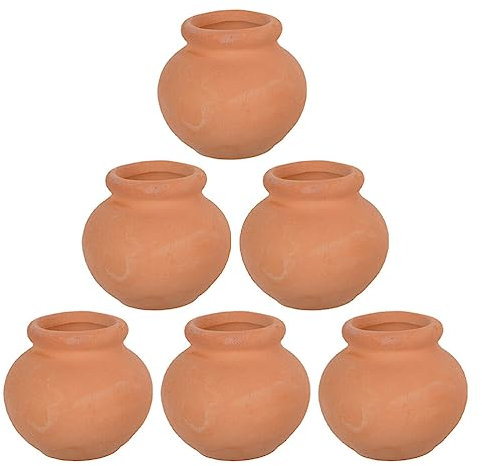 Operitacx 6pièces Pots De Fleurs Terre Cuite Pots De Plantes Compactes pour Intérieur pour Décorer Bureau Et Balcon