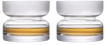 PEKJI Bicchiere da Vino Creativo Boccale da Birra Rotondo Bicchiere da Cocktail Tazze da tè Trasparenti Senza Stelo 320 ml / 10,8 Once per Bar