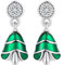 Weihnachten Jingle Glocke Ohrringe für Damen - Qings 925 Sterling Silber Weihnachtsglocke Weihnachtsbaum Weihnachtsmann Baumeln Tropfen Ohrringe Schmuck Weihnachts Geschenke für Mädchen