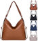 ARNTY Rucksack Damen,Handtasche Rucksack Tasche 2 in 1 Damen,Rucksack Damen Elegant,Schultertasche Damen für Arbeit, Reisen, Ausflug(Hellbraun)