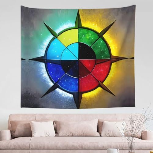 Mouxiugei Shine In All Directions Premium Tapisserie Wandbehang – Ästhetische und künstlerische Schlafzimmerdekoration für Heimdekoration, dekorativer Wandteppich