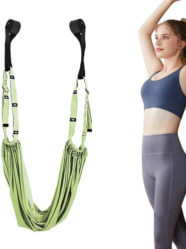 KXXK Aerial Yoga Rope | Adjustable Height Leg Stretcher Waist Back Stretch Band | Leg Stretching Trainer - For Rehab Pilates Dance Splits - Back Bend Split Inversion Strap