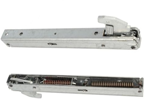 JCSPARES® - Kit 2 Pezzi | Cerniera Destra + Sinistra 210 x 21 mm Porta Forno Doppio Vetro Compatibile Con Ariston Hotpoint