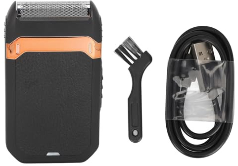 Bartschneider, Vielseitige Abnehmbare Klingen, USB/Stecker-Aufladung, Tragbar, Hocheffizient, USB-Aufladung, Elektrischer Bartschneider für Männer