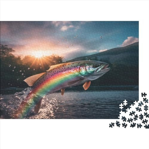 Daim_A_Flying_Fish_Leaves_a_Beautiful_arc_in_The_air_and_There__243fa964-c840-4ddb-9520-1f4748c1f835 Puzzle 1000 Teile Puzzle Erwachsene Puzze LImpossible Puzzle Geschicklichkeits Spiel Home Dekorati