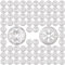 80pcs Rondelles de Verrouillage en Métal,Rondelles Metal,Rondelle de Blocage,Rondelle de Verrouillage Starlock,Rondelle Autobloquante Rapide,Rondelles Starlock,Clips De Fixation Thermique Pour Voiture