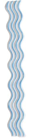 Rayher Wachs-Borte Doppelwelle, hellblau, Länge 15 cm, Breite 1 cm, Btl. 2 Stück, Verzierwachs, Wachs zum Kerzen verzieren, Kerzenwachs, für Kommunionkerzen, Hochzeitskerzen, 31655356