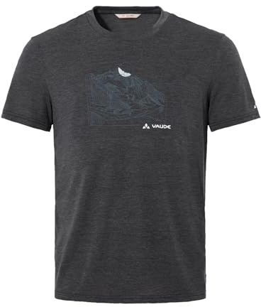 VAUDE Men's Tekoa T-Shirt III, Lässiges Herren T-Shirt für Bergsport und Alltag, Black/Black, S