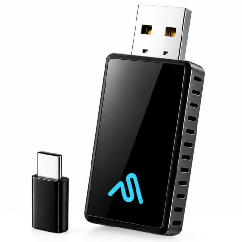 AutoSky WUA8 Wireless CarPlay & Android Auto USB Adapter | Plug-and-play, no app needed - Bluetooth & WiFi connection - iOS & Android compatible - hands-free calling, voice control