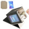 UAONO Card Deck Box mit MTG Commander Display, Deck Case Hält 100+ Doppelhülse Karten, Sammelkarten Aufbewahrungsbox passt TCG/PTCG/Sportkarte mit 2 Trennwänden, 1 Toploader (Schwarz, Gold)