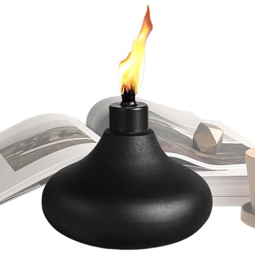 Antorcha de mesa de metal, bote de antorcha recargable, Bote de repuesto para luz de llama de antorchas de citronela recargables, Antorcha de llama, antorcha de Metal para Patio, bote de repuesto resi