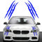 ZUOBYMBC Adesivi Auto per Fiat Grande Punto | Typ 199 | Bj. 2005-2009, Adesivi Auto Esterni,Distintivo Volante,Cofano Anteriore e Posteriore Emblema,Decorazione Auto,Blue