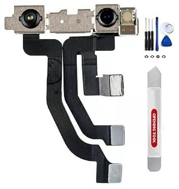 BAYERQ Frontkamera, kompatibel mit iPhone X, XS, XR, XS, Max, 11, 11 Pro Max, 12, 12 Pro Max, 13 13, Pro Max mit Werkzeugset (iPhone X)