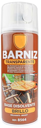various Pintura Spray Barniz Brillo de 400 ml Adecuado para las Superficies de Metal, Madera y Plástico Pack de 1 Unidad