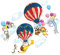 ASAKKURA 1 Set Cartoon Tier Luftballon Wandtattoo Tieraufkleber Für Kinderzimmer Niedliche Tiermotive Für Kinderzimmer Dekoration Selbstklebende Wanddeko Für Das Babyzimmer