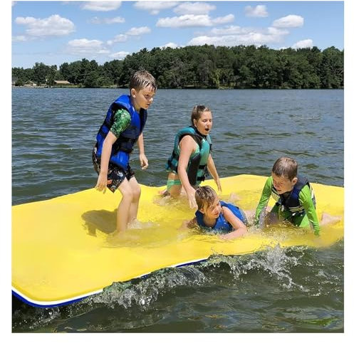 CCKUYT Tapis Flottant en Mousse pour piscines, plages, océans et Lacs, adapté à Plusieurs utilisateurs