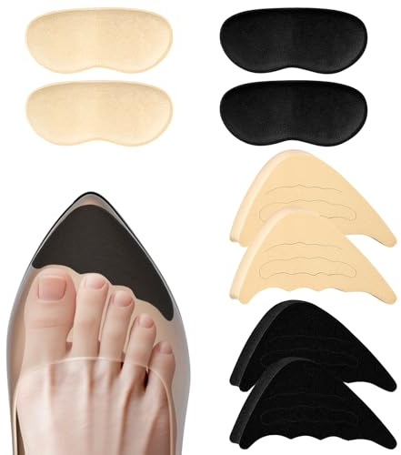 Flintronic 2 Paia Riparazione del Tallone, 2 Paia Inserti Fodera con Impugnatura Protezioni Per Tallone, Adatta Maggior Parte Scarpe