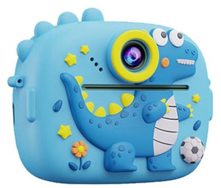 Appareil photo numérique 1080p à deux objectifs pour enfants avec impression thermique et protection des yeux