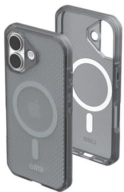 URBAN ARMOR GEAR UAG Designed for iPhone 17 Case Dot - Compatible with MagSafe Translucent Military Grade Protective Cover, Ash