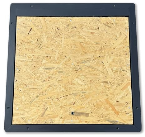Bodentreppe/Revisionsklappe mit Wasserfester OSB-Platte – 800 x 800 mm – Sofort Begehbar – Laminatfähig – Hochwertig und Funktional
