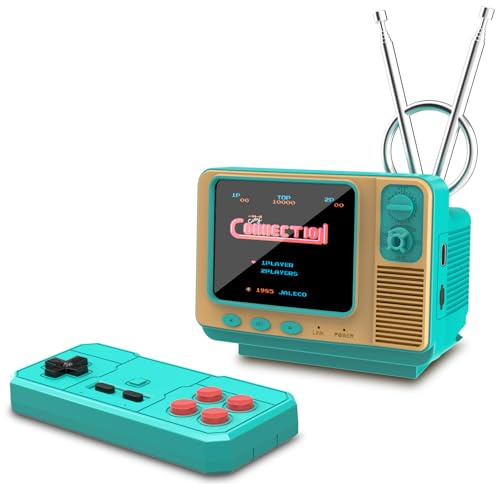 Mini console de jeu portable rétro – 42 jeux classiques sous licence JALECO, jouet de jeu portable avec carte TF pour étendre les jeux des années 80 et 90, prend en charge deux joueurs et sauvegarde