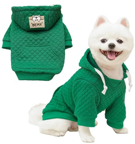 ZXTGBQ CáLido Sudadera con Capucha Paraperros, con Capucha Gatos, SuéTer Chaqueta Abrigo Costume Pullover para Mascota, Sudadera para Perro Gato Mascotas PequeñAs Medianas, Pijamaperro, Ropa Perro