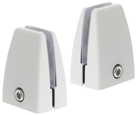 HAPINARY 2 Stück Aluminium Tisch-trennwand-Klemmen Leichte Stabile Halterungen mit Kabelmanagement für Büro und Arbeitsplatz Einfache Montage Stilvolle Raumteiler-Clips für Schreibtisch und