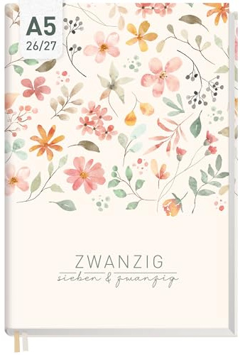 Häfft® Chäff-Timer Kalender 2026 2027 A5 Wild Blossoms