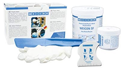 WEICON 10250005-36 SF Sistema di Resina epossidica | Plastica-Metallico | 500 g | Riparazioni Rapide, Grigio