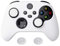 PlayVital Cover Silicone per Xbox Series X S Controller,Custodia Joystick Skin Protettiva Antiscivolo con Copri Levette Analogiche-Bianco