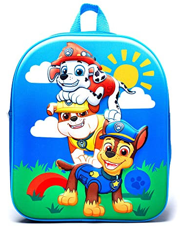 Jungen Paw Patrol Pups Rule Fun EVA 3D Blau Kinder Rucksack, blau, 30 x 24 x 8cm / 6 Litres, Kinderrucksack
