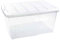 Acan Tradineur - Caja de Almacenamiento - N.º 18 - Transparente - Fabricado en plástico - Capacidad de 60 litros - 29,7 x 61,5 x 45 cm