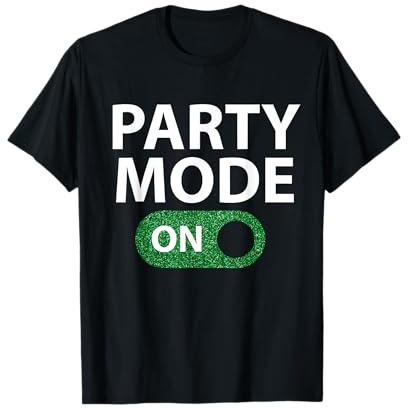Party-Modus Ein/Aus-Pailletten T-Shirt