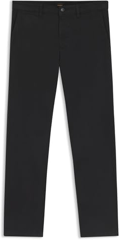 BOSS Herren Chino-Regular-1 Regular-Fit Hose aus elastischem Baumwoll-Satin