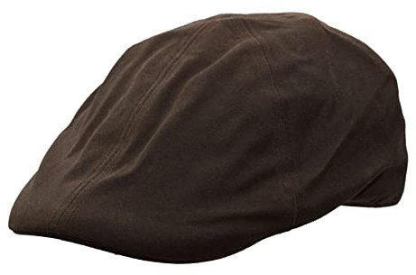 Walker and Hawkes - Bernard - Gorra de Pico de Pato de 6 Paneles de Cera - Marrón - XL (60cm)