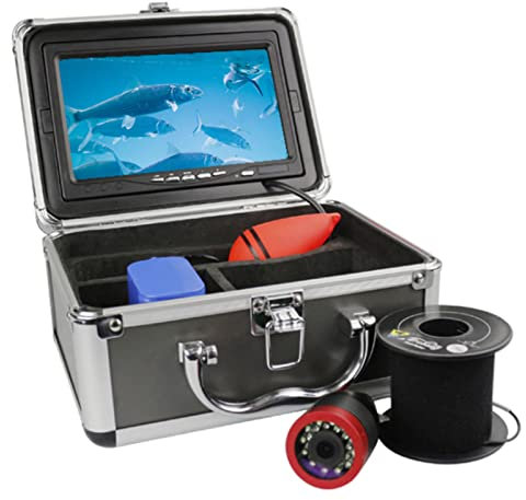 Unterwasser-Angelkamera, Infrarot, 17,8 cm, 15 m, 30 m, 1000 TVL, wasserdicht, Fischfinder, Angelkamera für Eis-/Meeresangeln (3524 mit 30 m Kabel)
