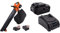 YARD FORCE Dual 20V Batterie Akku-Laubbläser LB C20W, 200 km/h Luftgeschwindigkeit, mit 45 l Fangsack, einfache Saug- / Blasfunktion, mit 20V / 4,0 Ah Akku x 2 & Ladegerät x 2