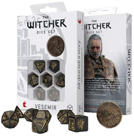 Q-Workshop The Witcher Dice Set Vesemir - The Sword Master