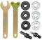 Bestgle Kit de bielle de conversion pour perceuse manuelle, meuleuse d'angle de rechange pour meulage électrique, coupe de carrelage, polissage du métal (10 mm, 6 mm)