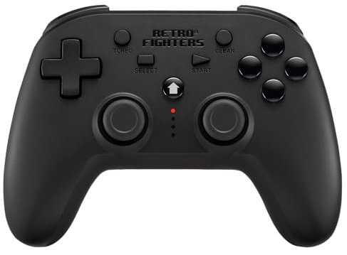 Retro Fighters PS Defender Wireless Bluetooth Controller Black - PS3, PS4 & PC Compatible