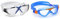 Aqua Sphere Vista Schwimmmaske, transparent grau/blau/transparentes Glas, Einheitsgröße & Vista Junior Schwimmen Maske/Brille Blau & Orange - Klare Linse